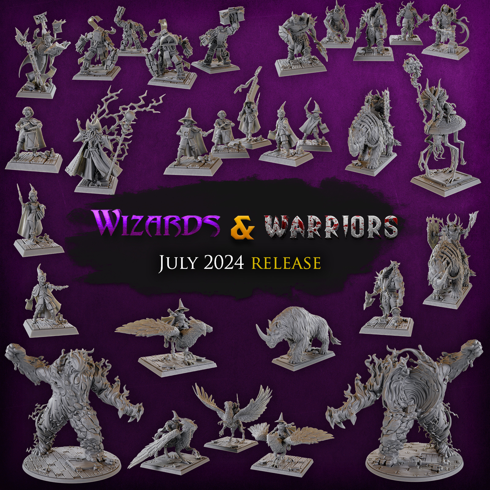 Titan Forge Miniatures - 2024 - July - Warriors and Wizards